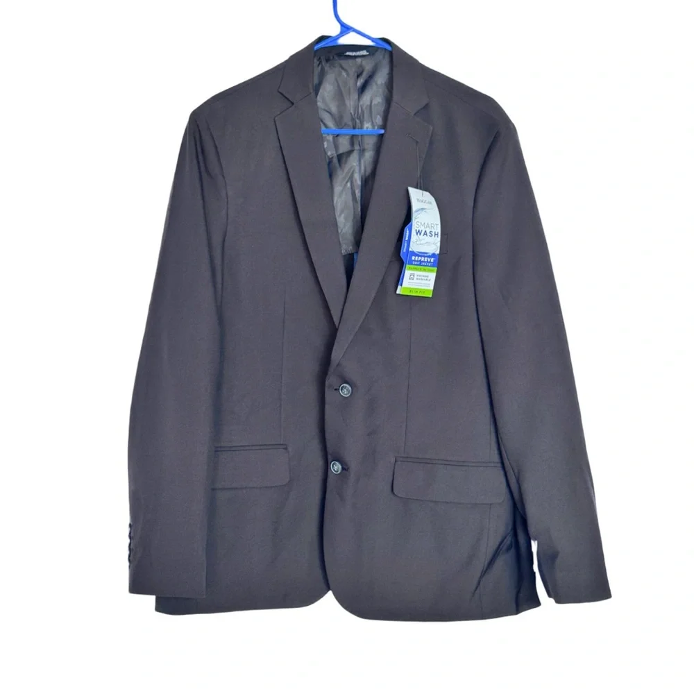 NWT Haggar Smart Wash® Slim Fit Suit Jacket – Black,‎ Medium